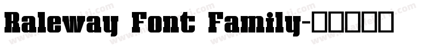Raleway Font Family字体转换